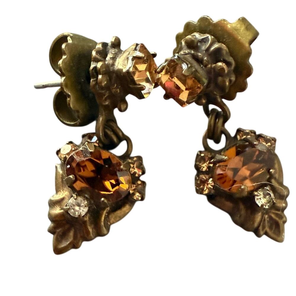 Sorrelli Crystal Brass Dangle Earrings